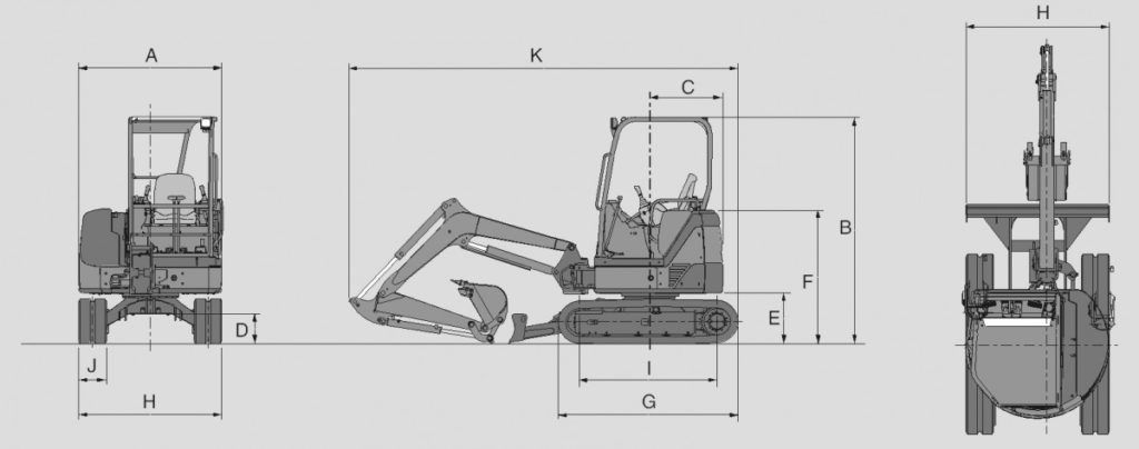 Мини-экскаватор Hitachi ZX 27U-2