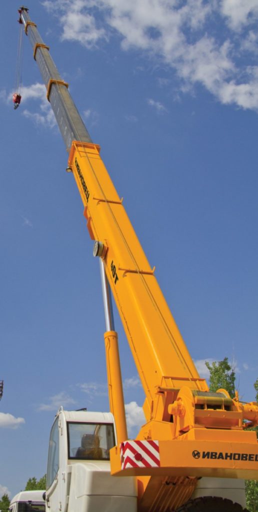 Автокран Ивановец КС-65740-3 ОВОИД вездеход грузоподъёмностью 40 тонн