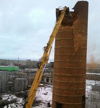 Демонтаж дымовых труб