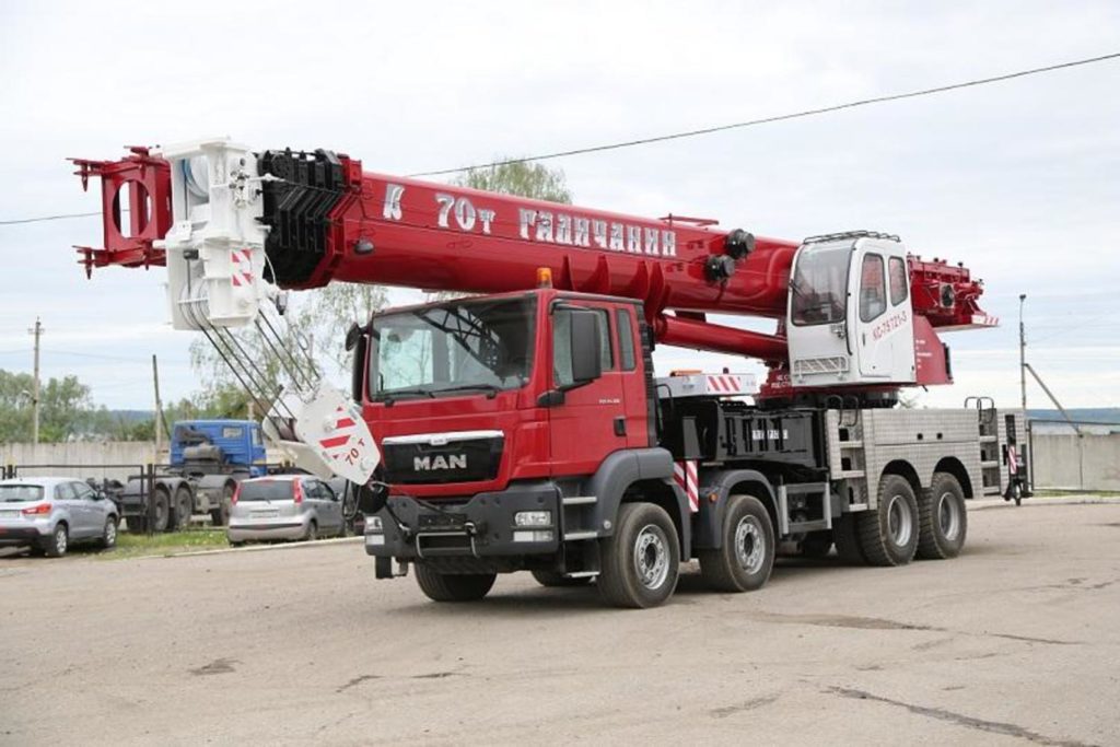Автокран КС-75721 «Галичанин» H&H грузоподъёмностью 70 тонн