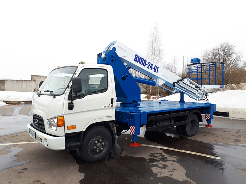 Автовышка ВИПО-24-01 НА БАЗЕ HYUNDAI HD-78