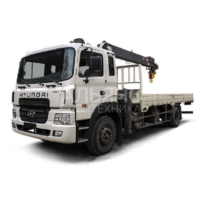 Манипулятор Hyundai Palfinger PK 15500D грузоподъёмностью 5 тонн